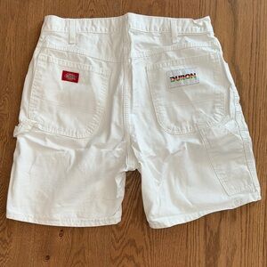 Dickies White Cargo Shorts for Men